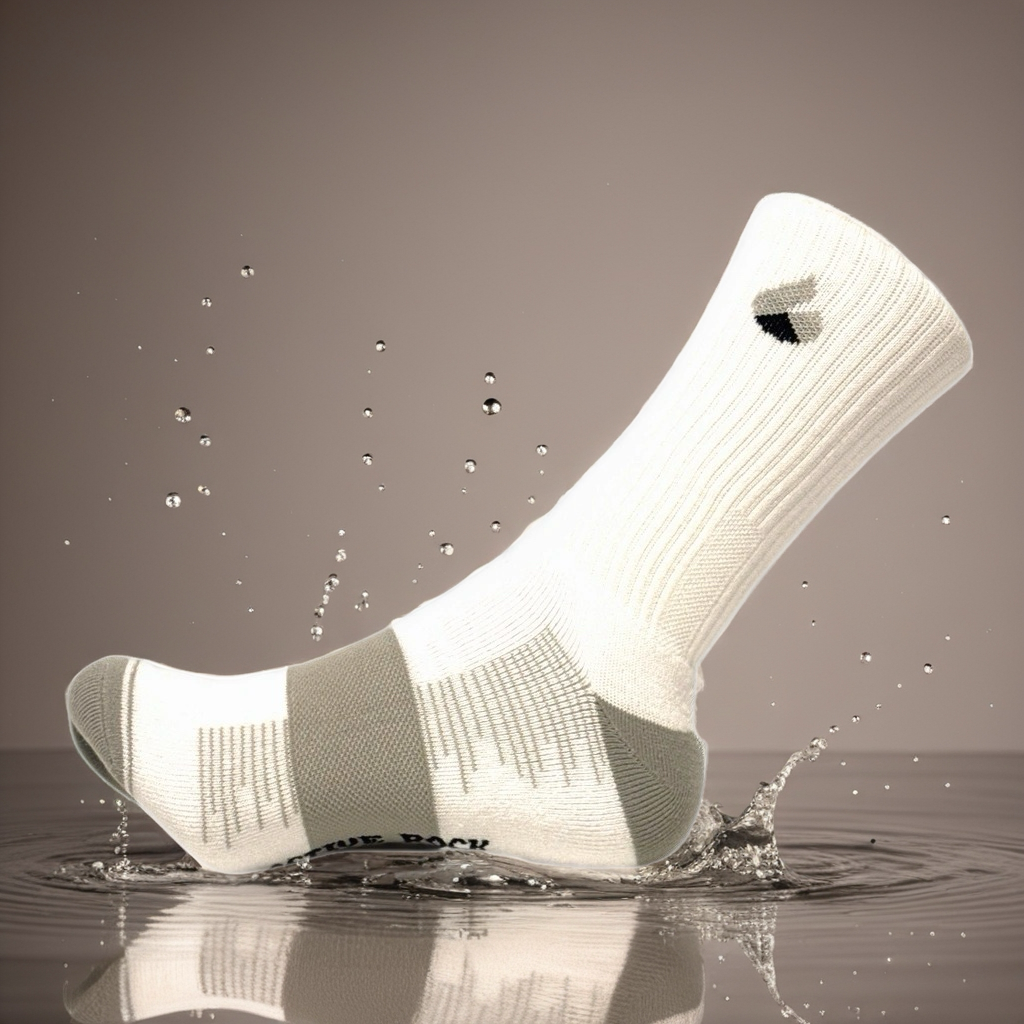 Tennis Socks Crew Lite White/Grey