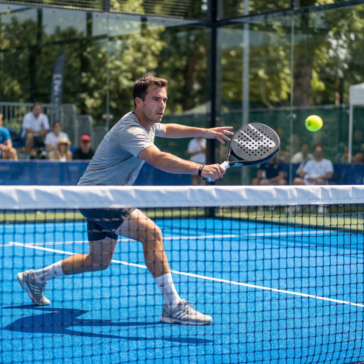 Chaussettes de Padel Crew Blanc/Gris