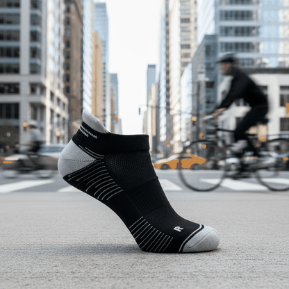 Running Socken Low Cut Schwarz/Grau