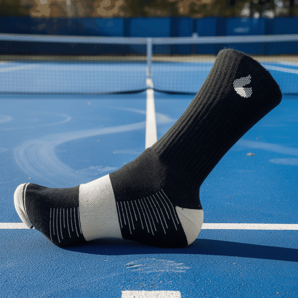 Tennis Socken Crew Schwarz/Grau