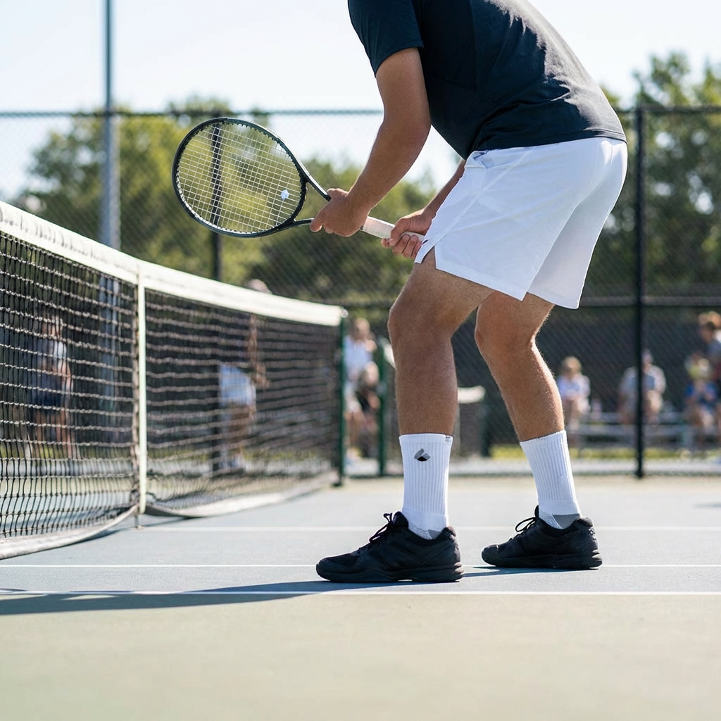 Tennis Socks Crew White/Grey