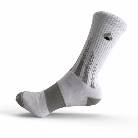Pickleball Socken Crew Weiss/Grau 